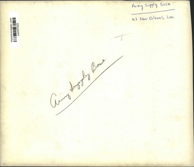Load image into Gallery viewer, Press Photo Army Supply Base at New Orleans, Louisiana - nom07025

