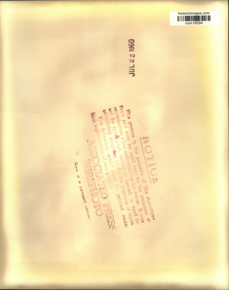 1960 Press Photo Polaris Missile Fired from USS George Washington off Florida