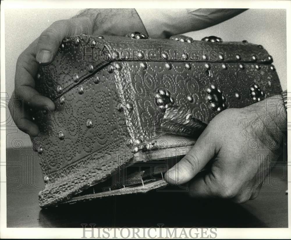 1971 Press Photo Jewel Box for Smuggling Drugs, Seized in Los Angeles- Historic Images