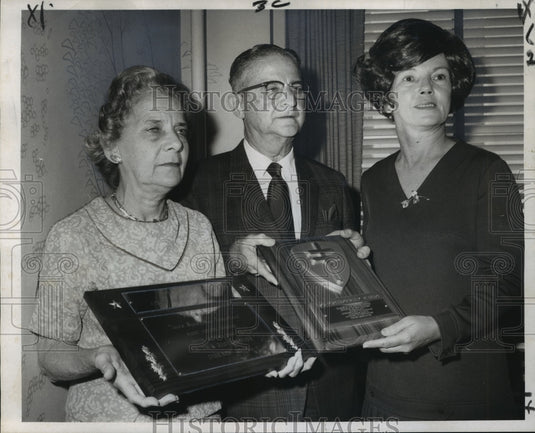  Press Photo Corianne D. White, Maurice Boudreaux, Mrs. Catherine D'Alfonso- Historic Images