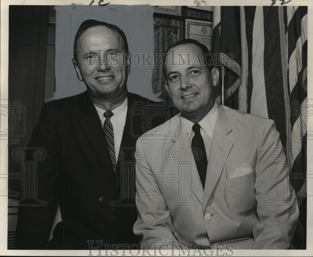 1959 Press Photo Alexander Mayor George Bowdon Jr. &amp; Mayor deLesseps Morrison