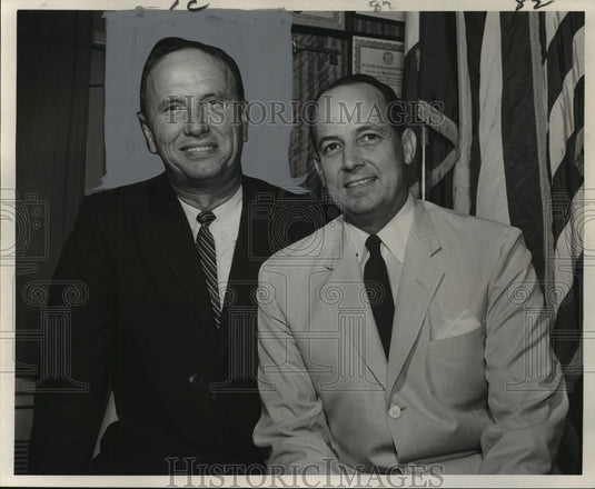 1959 Press Photo Alexander Mayor George Bowdon Jr. & Mayor deLesseps Morrison