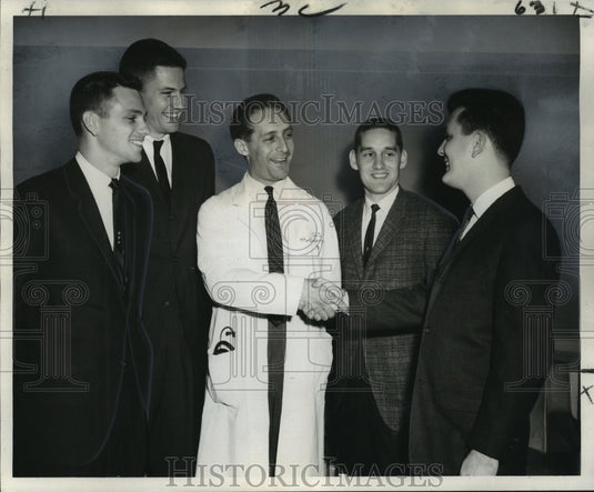 1962 Press Photo Dr. irving Blatt guest speaker at Honors Day at LSU