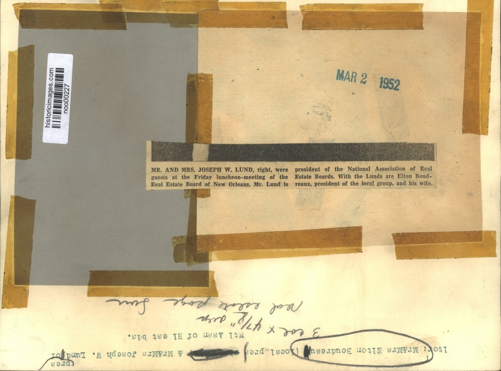 1952 Press Photo Real Estate of New Orleans delegates during luncheon-meeting