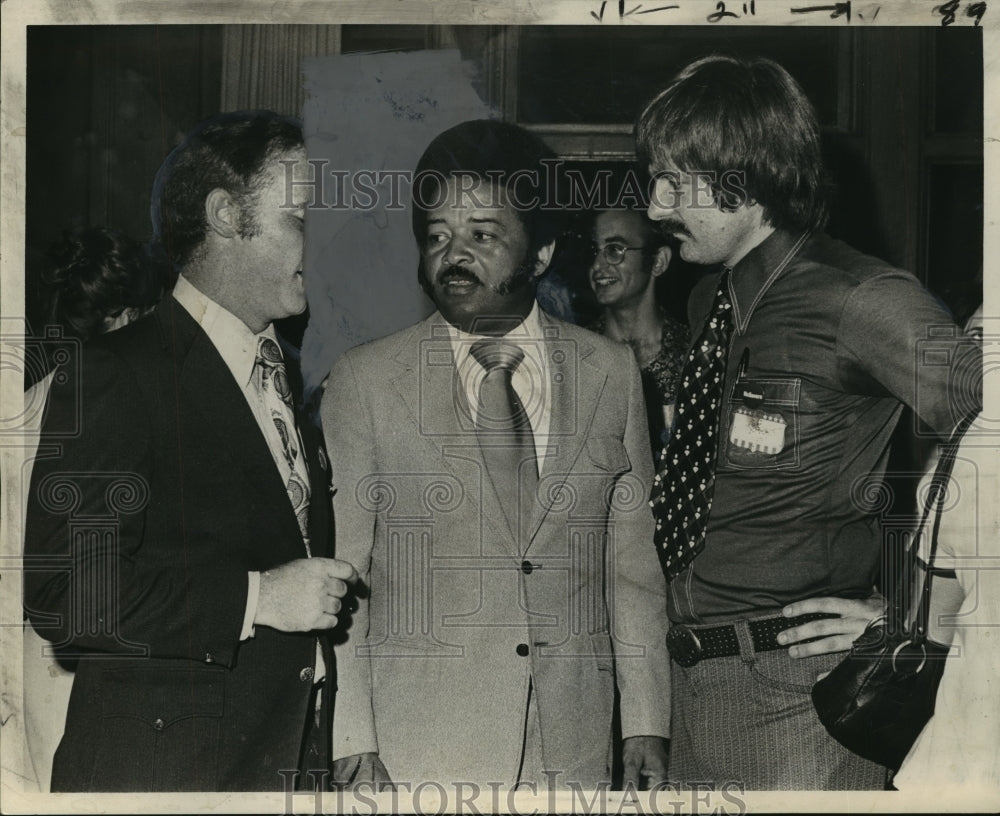 1972 Press Photo New Orleans State Representatives at new headquarters opening- Historic Images