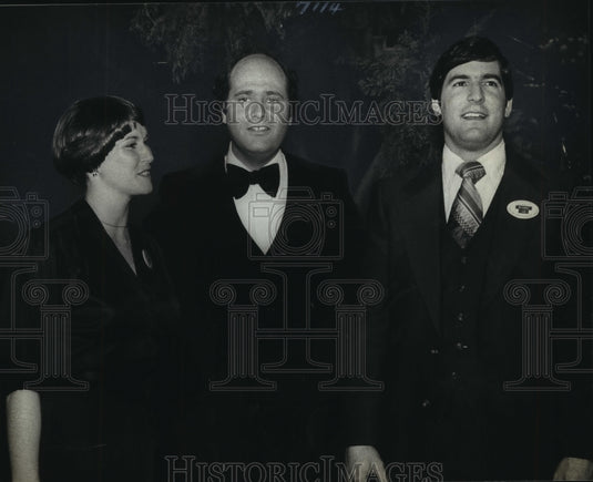 1979 Press Photo Rob Reiner & guests at the taping of "All in the Family"- Historic Images