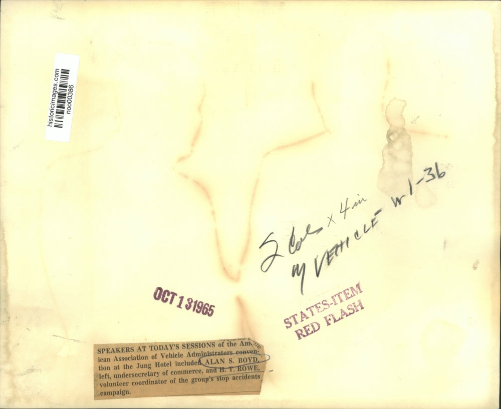 1965 Press Photo The American Association of Vehicle Administrators Convention