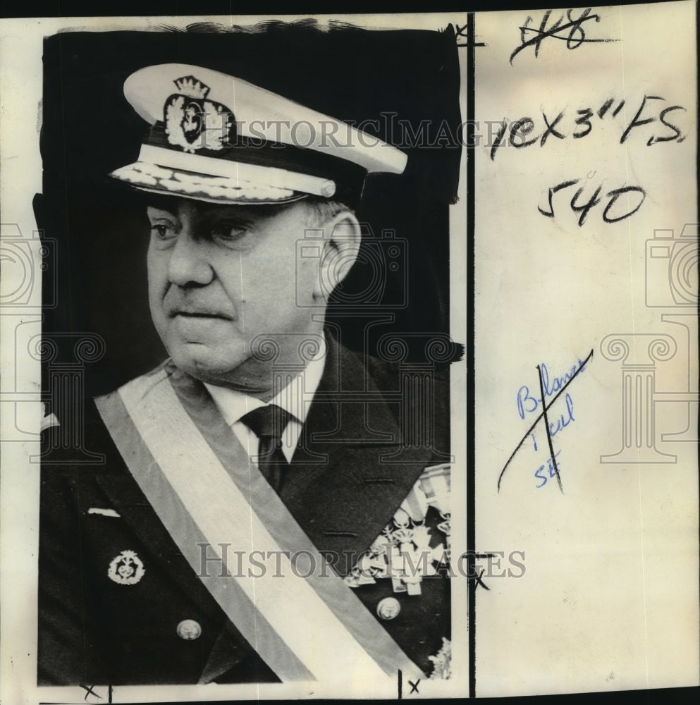 1963 Press Photo Admiral Luis Carrerro Blanco, new head of government of Spain- Historic Images