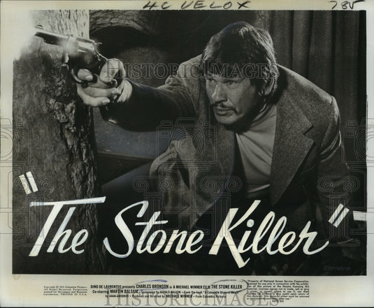 1973 Press Photo Charles Bronson in "The Stone Killer"- Historic Images