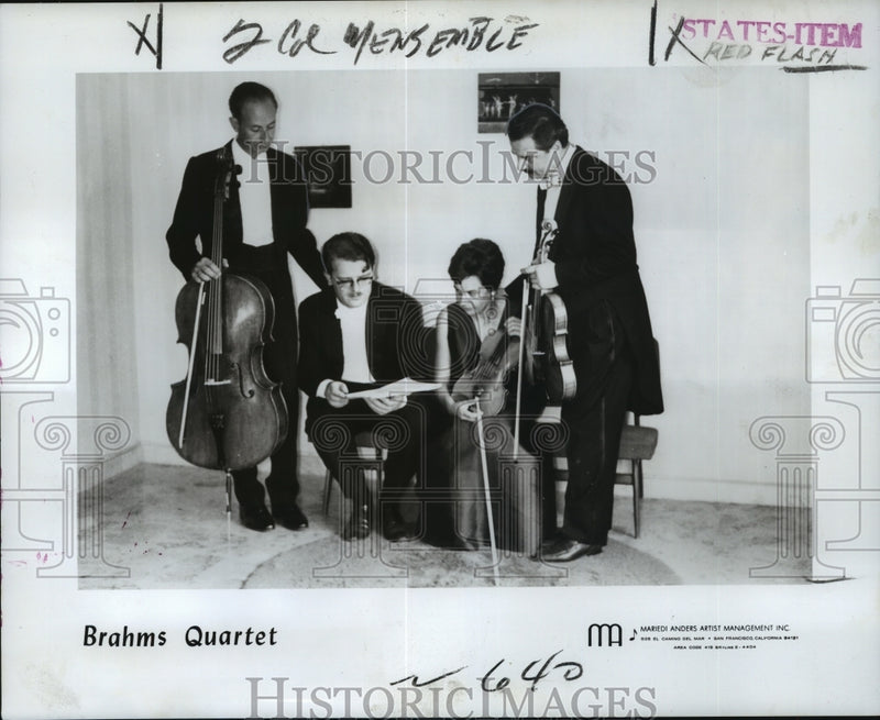 Load image into Gallery viewer, 1969 Press Photo Italian ensemble the Brahms Quartet to perform at Dixon Hall
