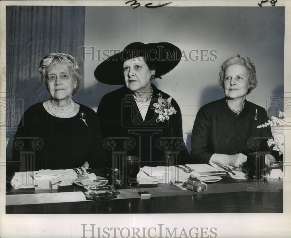 1962 Press Photo The annual winter luncheon of the Dames at the Orleans Club