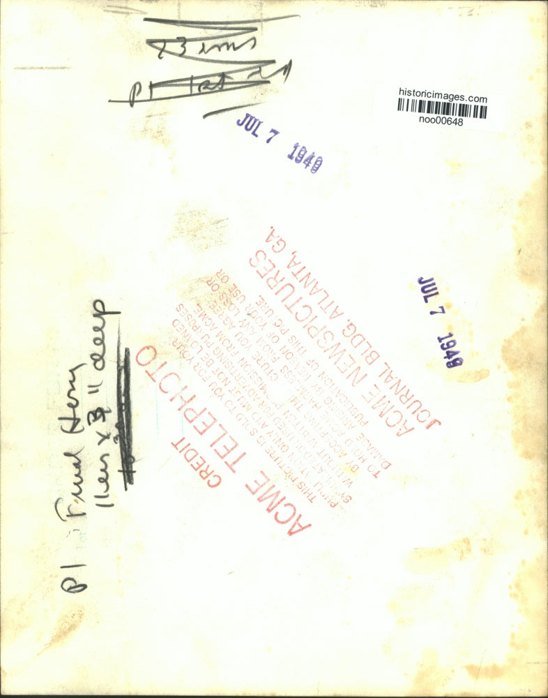 1948 Press Photo Former editor John Boettiger & his wife Anna Roosevelt