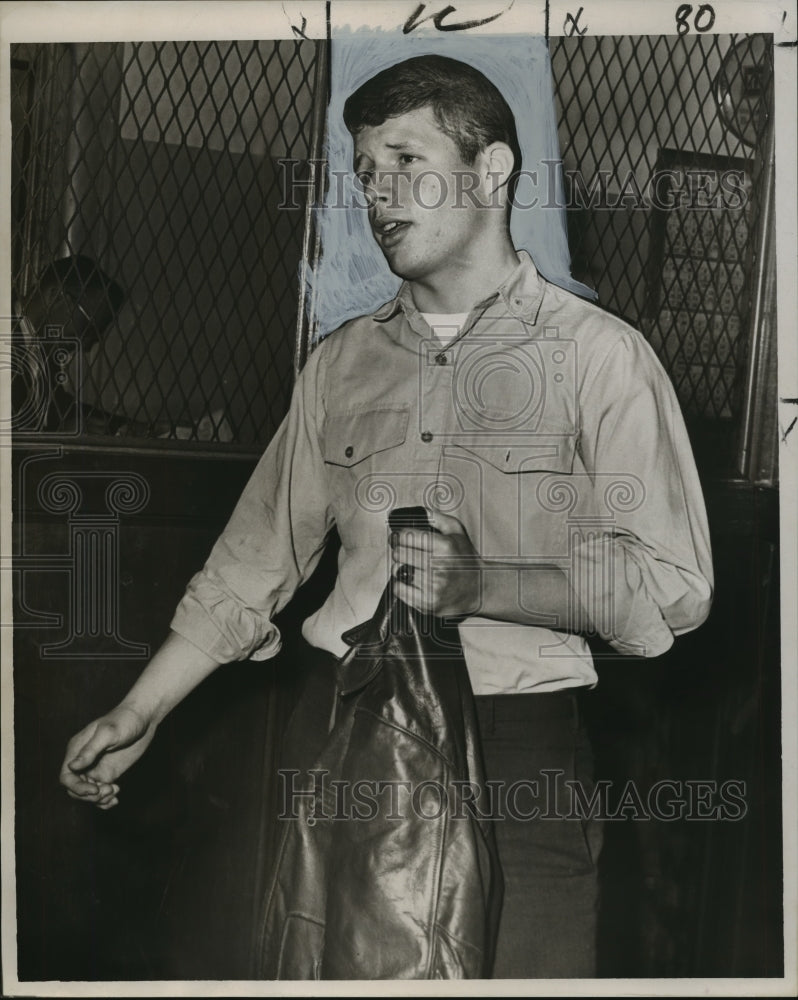 1964 Press Photo Crimes - Leverette L. Bogle Jr. of Behrman High Arrested