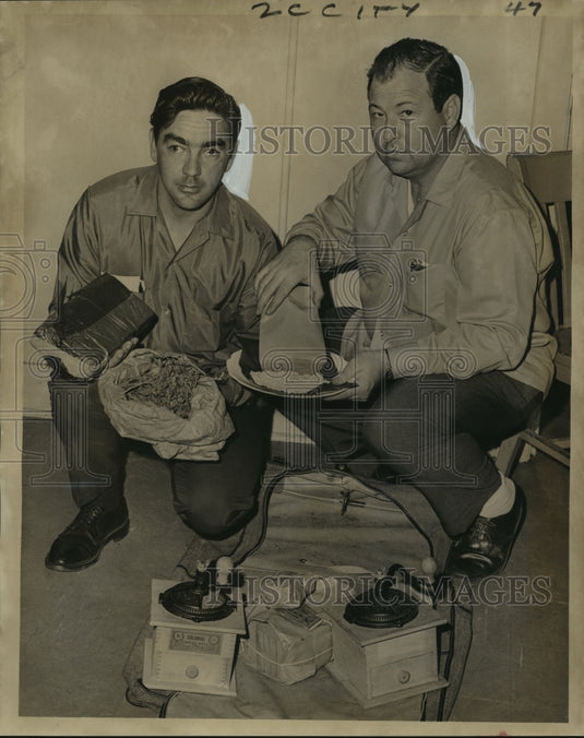 1967 Press Photo Narcotics Bureau Detectives Ronald C. Brady & Dominic R. Verdi- Historic Images