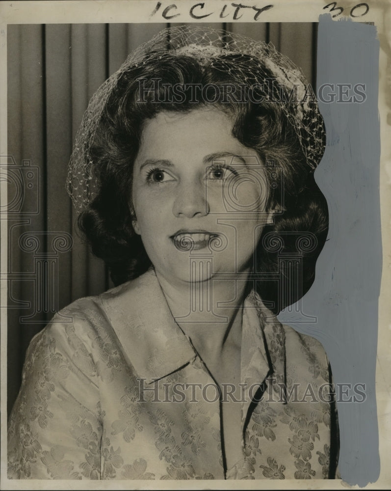 1963 Press Photo Mrs. Donald Boudreaux, president of Opti-Mrs Club New Orleans