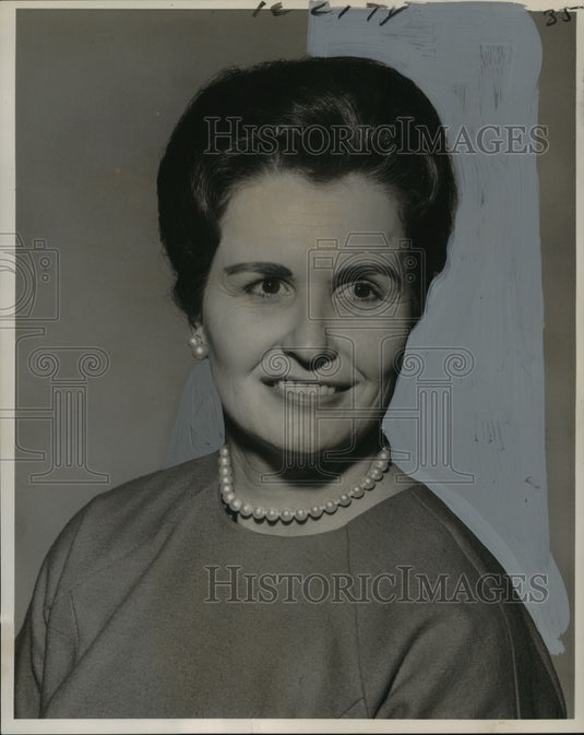 1963 Press Photo Mrs. Anne Boehm, President, Executives' Secretaries, Inc.- Historic Images