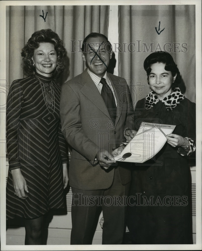 1979 Press Photo Nancy Hoepffner, Frank Friedler, Dr. Julianna Boudreaux- Historic Images