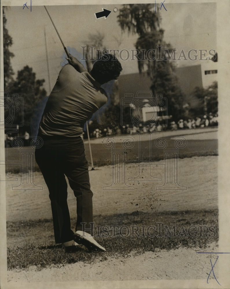 1972 Press Photo Homero Blancas, Golfer at Lakewood Country Club Course- Historic Images