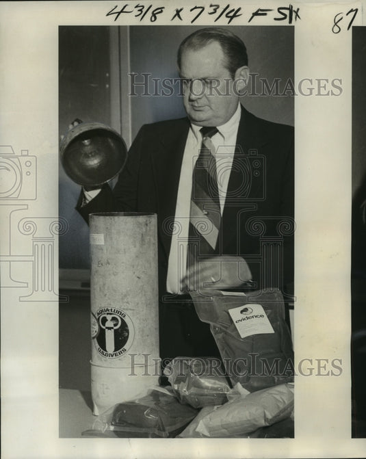 1977 Press Photo James Bland, regional director of federal Drug Enforcement- Historic Images