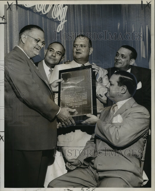 1954 Press Photo The 25th anniversary of the opening of Industrial Electric Inc.