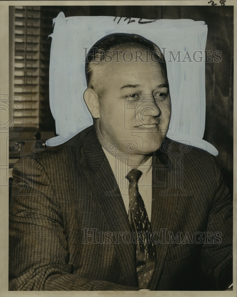 1962 Press Photo Assistant building manager for the New Orleans area, John Boyce- Historic Images