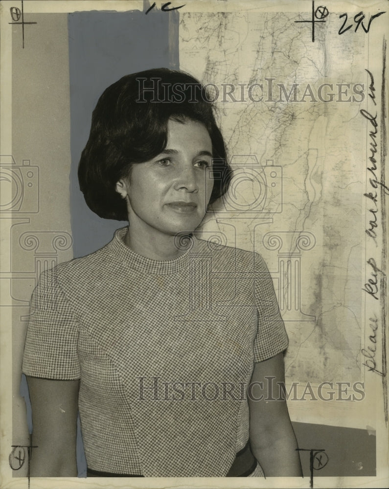 1969 Press Photo Mrs Owen Bresler of New Orleans Jewish Welfare Fund - noo01402