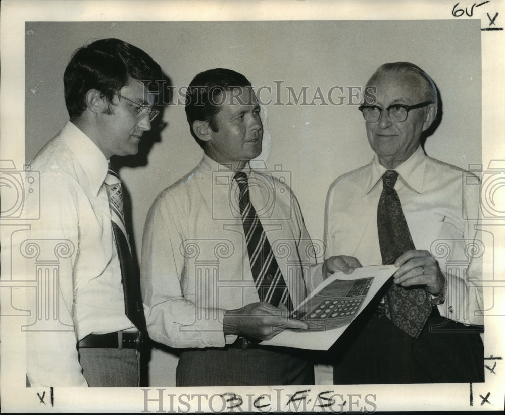 1973 Press Photo Refinery. G. Glen Martin, F. B. Ingram, Bruce K. Brown - Historic Images