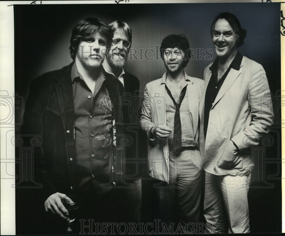 1980 Press Photo Actors and Director of "Carny" at Hyatt Regency- Historic Images