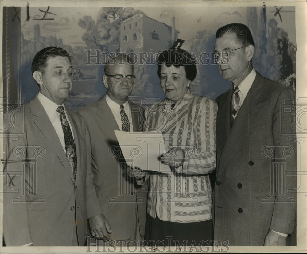 1954 Press Photo The New Orleans Homestead Savings and Loan League - noo01863