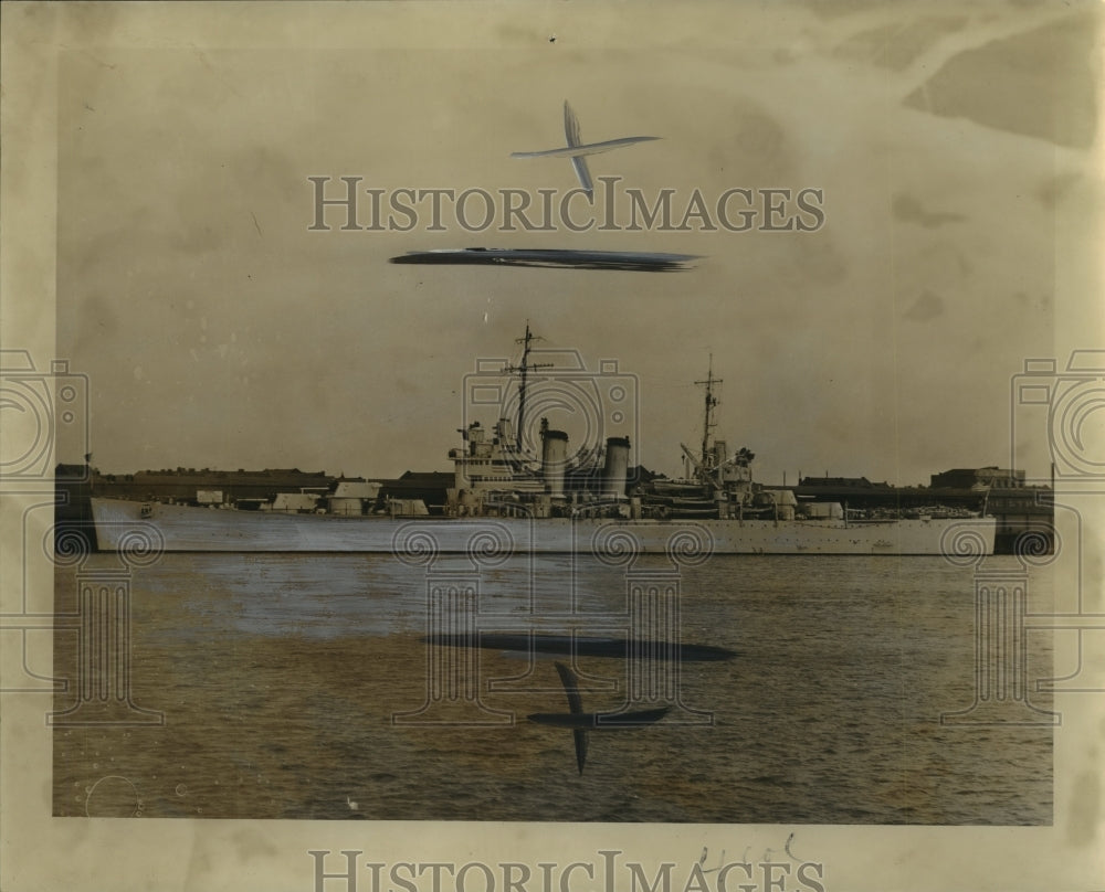 1938 Press Photo USS Brooklyn was a light cruiser, the lead ship of her class