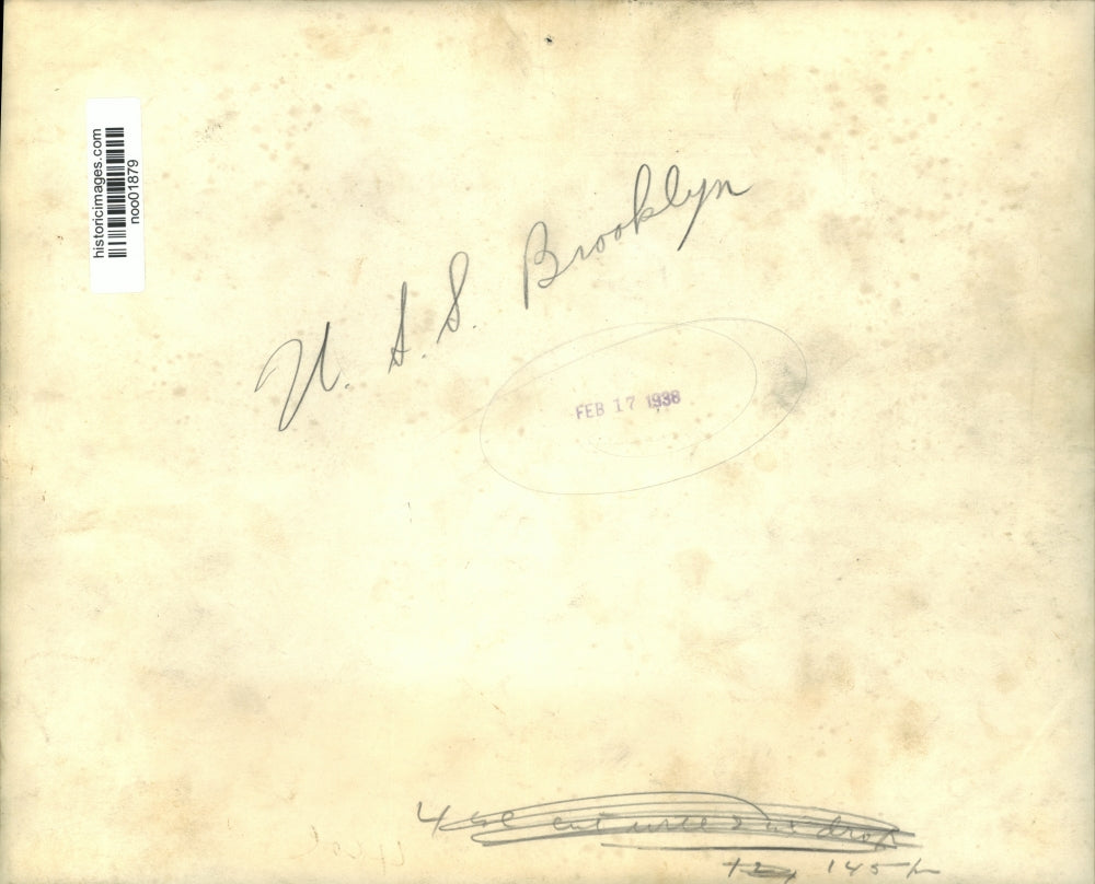 1938 Press Photo USS Brooklyn was a light cruiser, the lead ship of her class