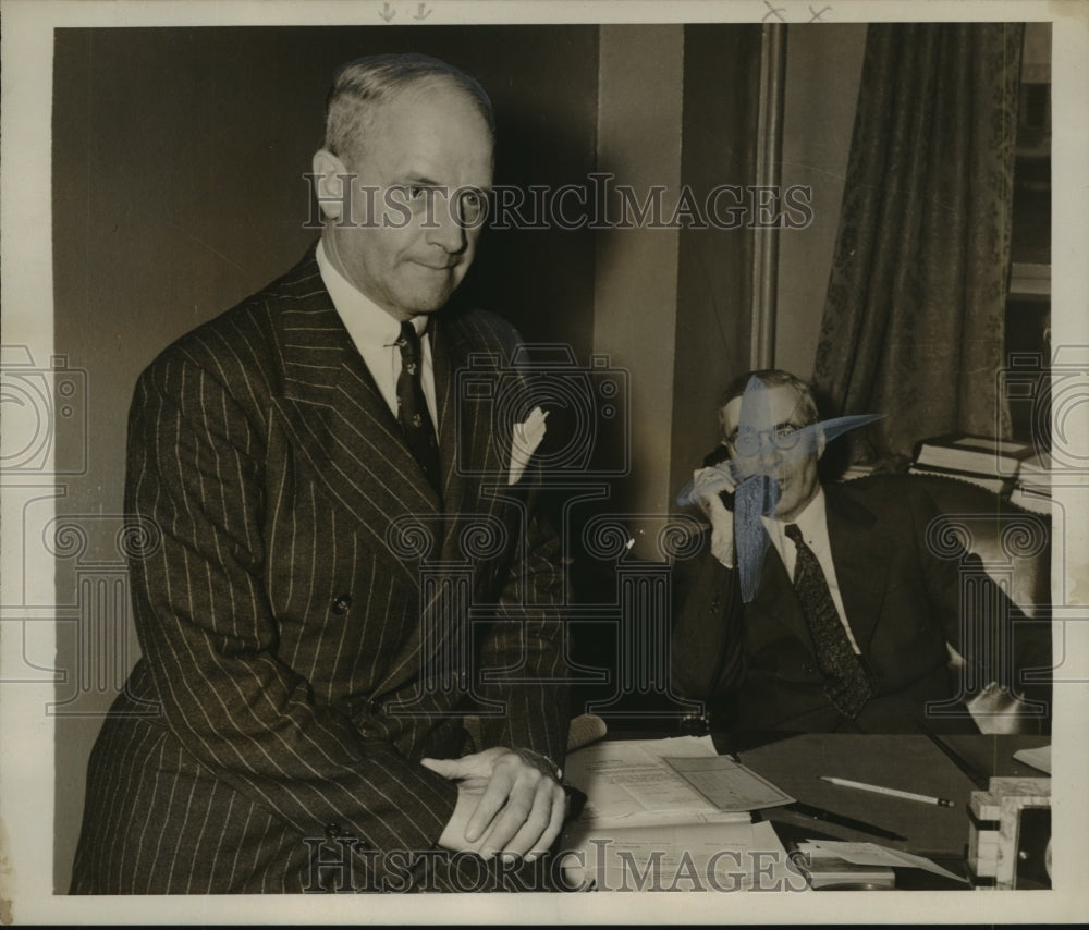 1938 Press Photo Rollo Blanchard, millionaire who can now call his home his own