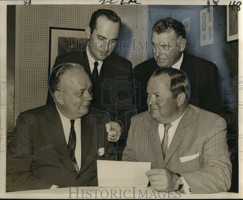 Load image into Gallery viewer, 1964 Press Photo Officers of New Orleans Athletic Club elected - noo01911
