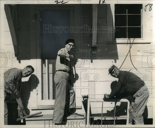 1964 Press Photo Laymen repair Camp Hardtner, Episcopal camp, near Pollock