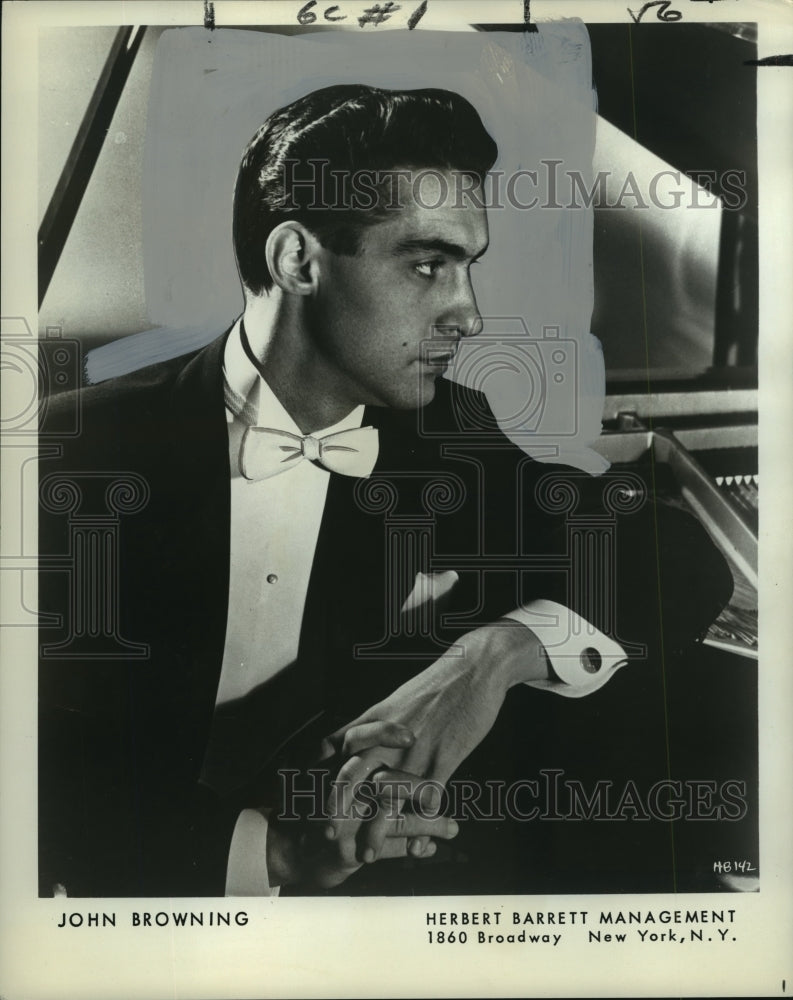 1971 Press Photo Pianist John Browning - noo02095