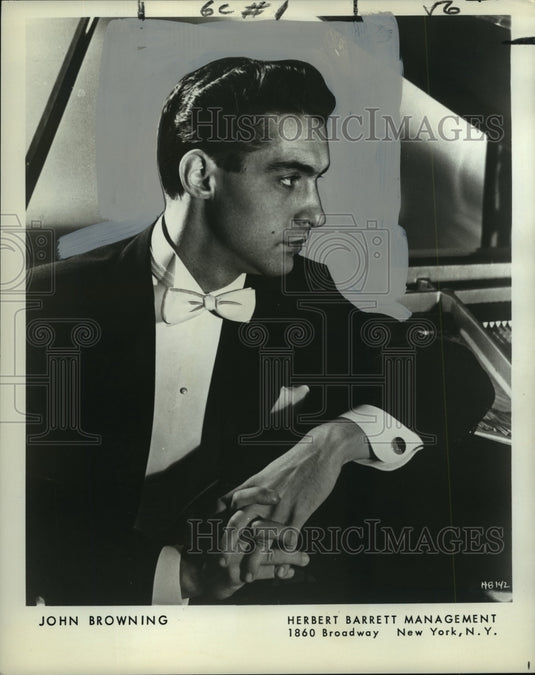 1971 Press Photo Pianist John Browning - noo02095