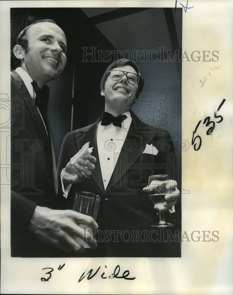 1974 Press Photo Socialites Lawrence Reger with John Bullard of New Orleans