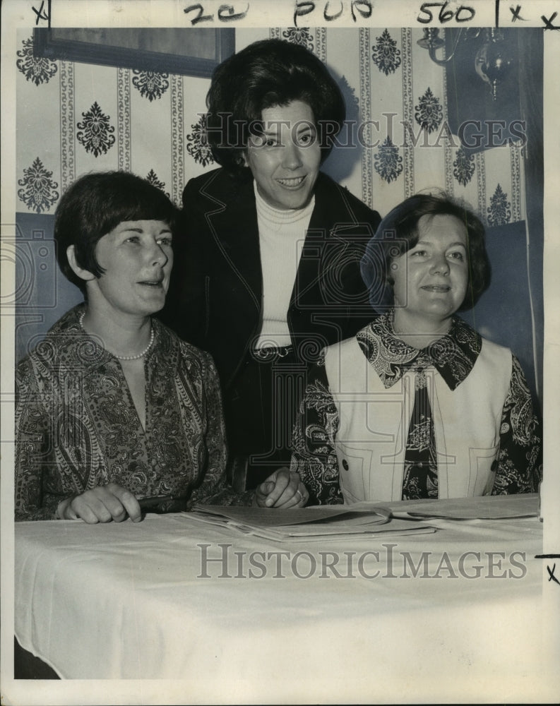 1973 Press Photo New officers of the League of Women Voters of New Orleans