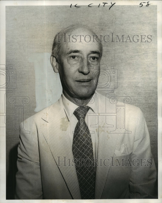 1970 Press Photo Dr. Richard L. Buck Greater New Orleans American Cancer Society- Historic Images