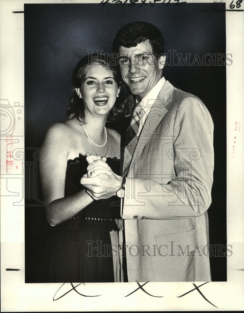 1980 Press Photo Jeanne Baus, Jamie Burks Dancing - noo02693- Historic Images