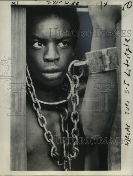 1977 Press Photo LeVar Burton in "ABC Novel For Television - "Roots"- Historic Images
