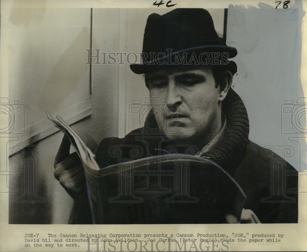 1970 Press Photo Peter Boyle plays the title character in the movie "Joe"