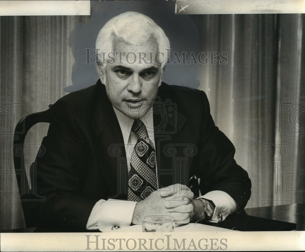 1974 Press Photo Justice of Louisiana Supreme Court Pascal Calogero - noo02863