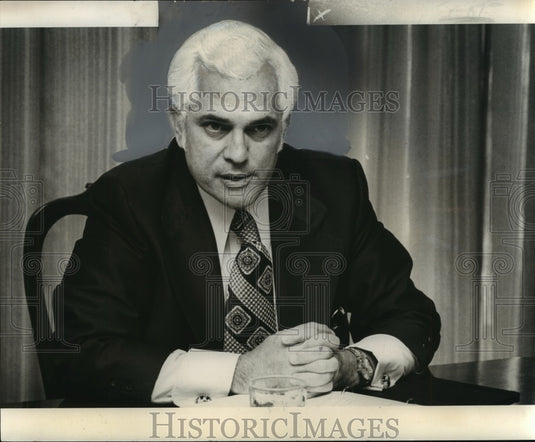 1974 Press Photo Justice of Louisiana Supreme Court Pascal Calogero - noo02863