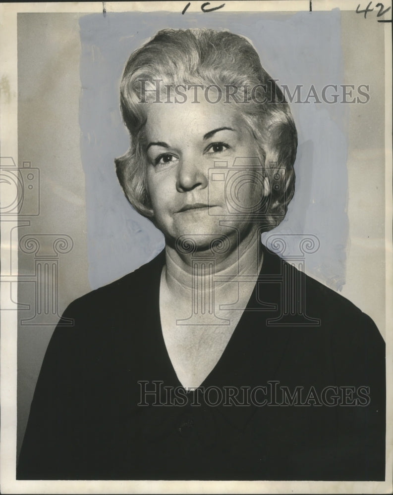 1967 Press Photo Krewe of Nemesis annual ball Queen Mrs. Evelyn Carter