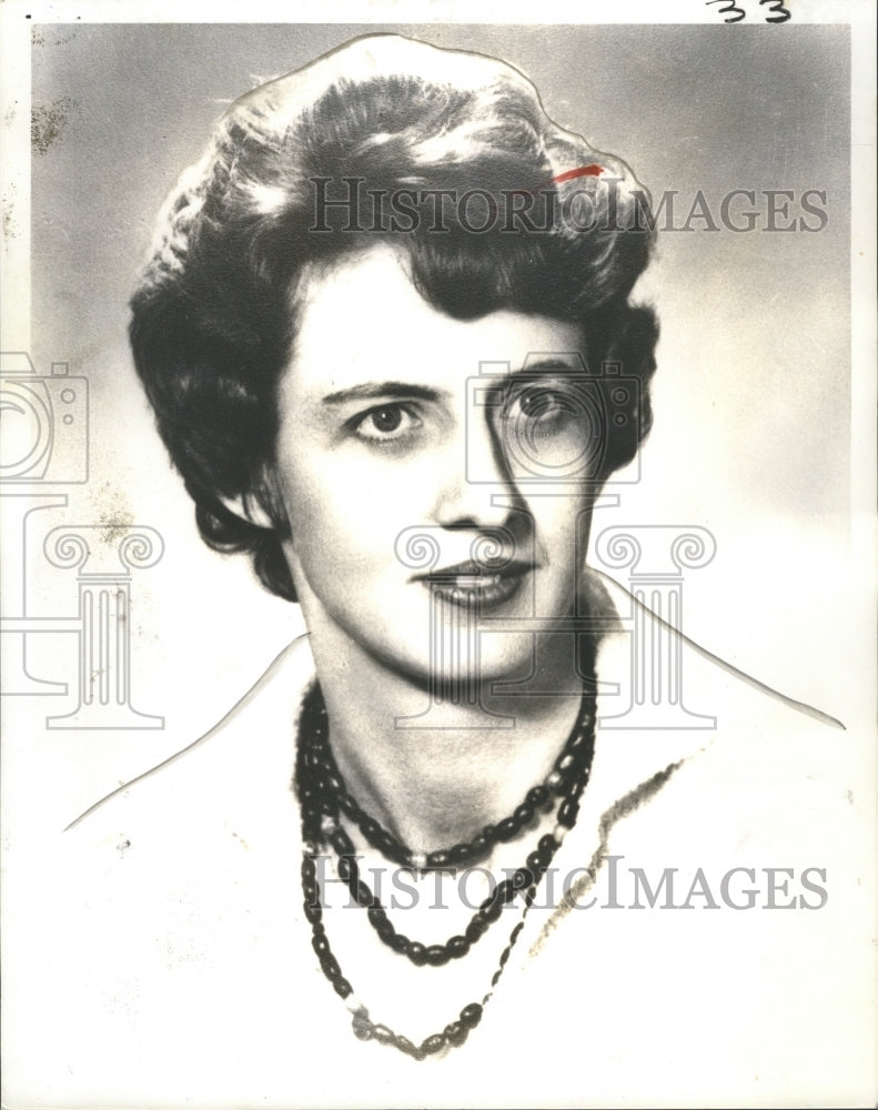 1974 Press Photo Association of Social Workers President Mrs. Genevieve Carter- Historic Images