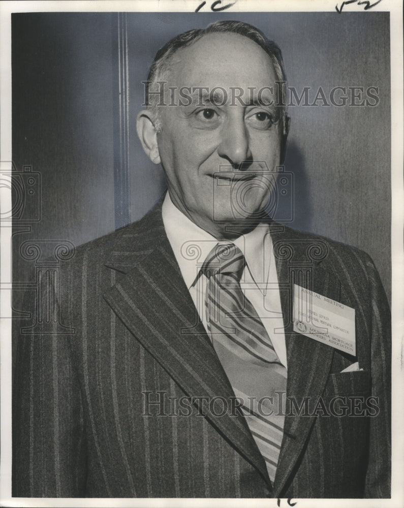 1974 Press Photo Stephen Cefolia, Louisiana Mortgage Banker Association meeting- Historic Images