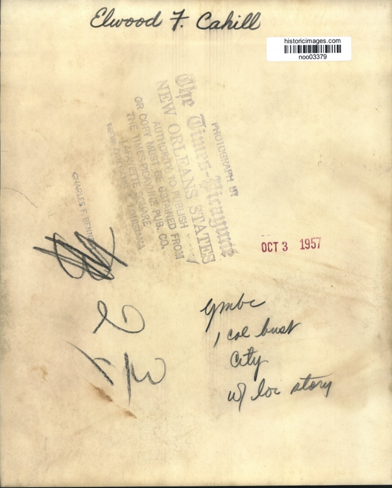 1957 Press Photo Lawyer Elwood F. Cahill - noo03379