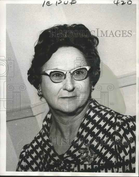 1971 Press Photo Sellers Baptist Home Guild President Mrs. Melton H. Caraway- Historic Images
