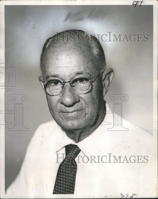1965 Press Photo Philip M. Caldwell, Customs Agency Service Retired Employee